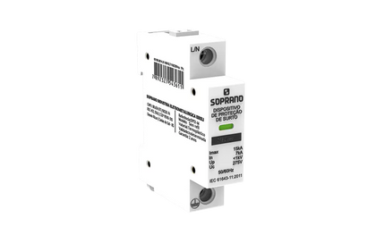 DISPOSITIVO PROTETOR DE SURTO MONOBLOCO - DPS - 15KA CLASSE II DPS1 - SOPRANO