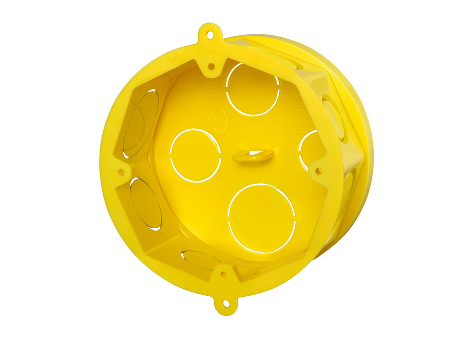 Caixa Luz Octogonal com Fundo Móvel para Eletroduto Corrugado Flexível 4x4