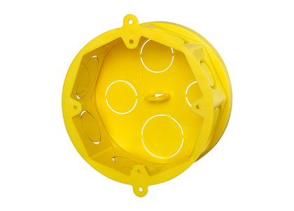 Caixa Luz Octogonal com Fundo Móvel para Eletroduto Corrugado Flexível 4x4
