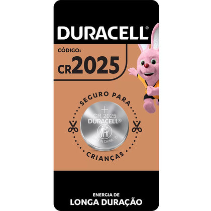 PILHA BOTAO DE LÍTIO CR2025 3V - DURACELL