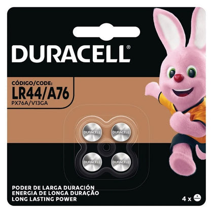 PILHA ALCALINA LR44/A76 COM 4 UN - DURACELL