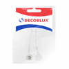 Base G5, plástico c/ rabicho, p/ lâmp. tubular T5 2A/0-250V, cor branco - DECORLUX