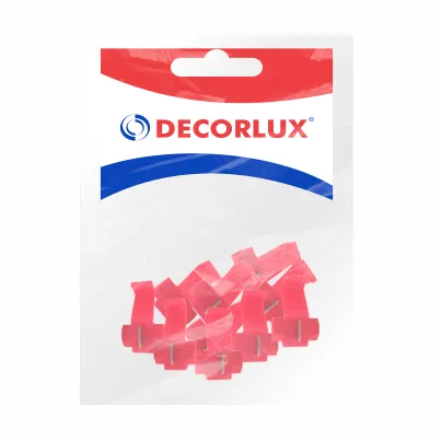 Conector de derivação, plástico, 0,5-1,5mm², cor vermelho - DECORLUX