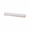 Conector de barra, plástico PE, 10mm² 30A/600V, 12 polos, cor branco - DECORLUX