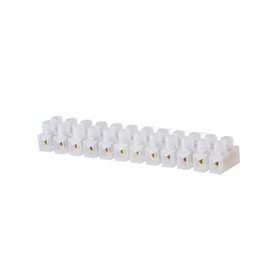 Conector de barra, plástico PE, 4mm² 24A/0-250V, 12 polos, cor branco - DECORLUX