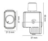 DIMMER ROTATIVO AC33457 BIVOLT - OPUS
