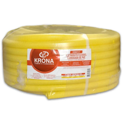 Eletroduto de PVC FLEX corrugado KRONA