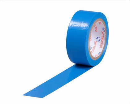 Fita isolante, PVC, 5m x 18mm x 0,13mm, cor azul - DECORLUX