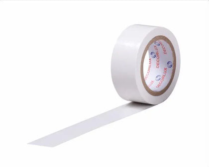 Fita isolante, PVC, 5m x 18mm x 0,13mm, cor branco - DECORLUX