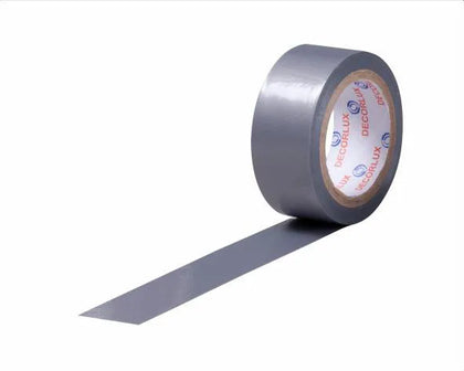 Fita isolante, PVC, 5m x 18mm x 0,13mm, cor cinza - DECORLUX