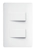 Interruptor Duplo simples 16a/250v~ distanciados - Habitat