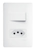 Interruptor simples 16a/250v~ & Tomada 3p 250v~distanciados - Habitat