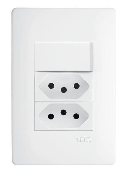 Interruptor 16a/250v~ & Tomada Dupla 3p 250v~ - Habitat