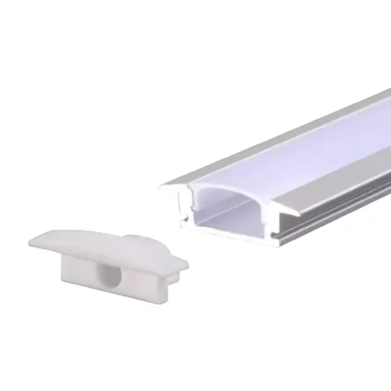 Perfil Embutir LED Slim IP20 2000mm Branco - Gaya