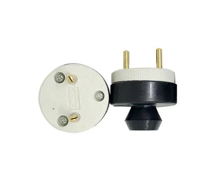 Pino externo polarizado, porcelana, 20A/380V 2 polos, cor branco - DECORLUX