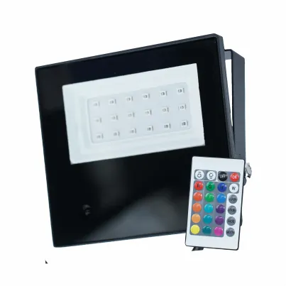 REFLETOR, ALUMÍNIO INJETADO, LED 10W 100-240V RGB, COR PRETO - DECORLUX
