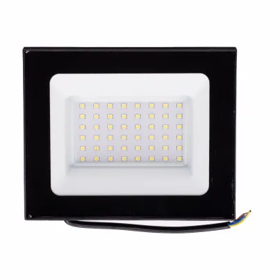Refletor, alumínio injetado, LED 50W 100-240V 6000K, cor preto - DECORLUX