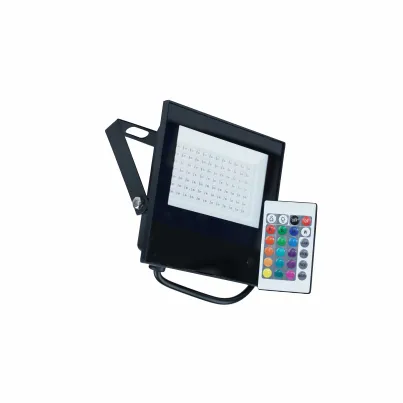 REFLETOR, ALUMÍNIO INJETADO, LED 50W 100-240V RGB, COR PRETO - DECORLUX