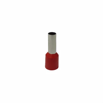 TERMINAL, COBRE ESTANHADO, ILHÓS SIMPLES TUBULAR CURTO 10,0MM² 50A, COR VERMELHO - DECORLUX